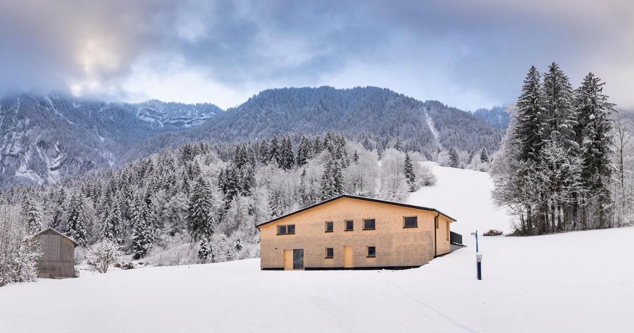 Ferienhaus Schihuette Mellau Villa Exterior foto